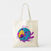 Tote Bag cadeau d'oiseau mignon pour professeur. retraite M (Dos)