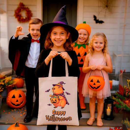 Tote Bag Cadeau éffrayant Cute Funny Cappy Halloween Capyba