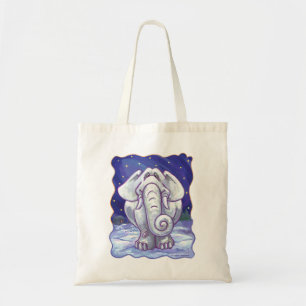 Tote Bag Cadeau Eléphant blanc mignon