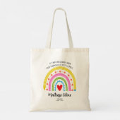 Tote Bag Cadeau enseignant personnalisé, enseignant Merci (Dos)