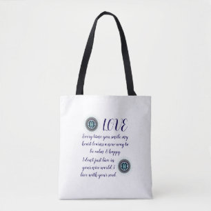 TOTE BAG CADEAU FLEUR MODERNE COLORÉ POUR FILLE SOEUR MAMAN