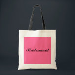 Tote Bag Cadeau fourre-tout de demoiselle d'honneur<br><div class="desc">C'est un cadeau fourre-tout de demoiselle d'honneur de bonbon.  Grand pour des cadeaux pour les dames en partie nuptiale !</div>