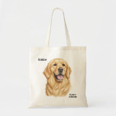 Tote Bag Cadeau Golden Retriever pour les fans d'or (Devant)
