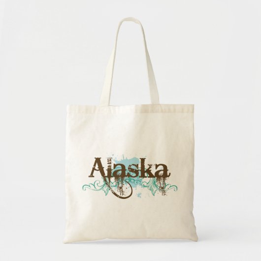 Tote Bag Cadeau grunge de T-shirt de l'Alaska d'amusement (Devant)