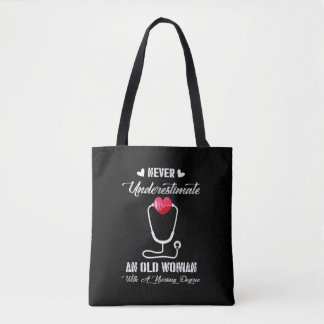 Tote Bag Cadeau infirmière | Ne jamais sous-estimer la viei