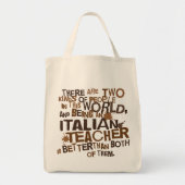 Tote Bag Cadeau italien de professeur (Devant)