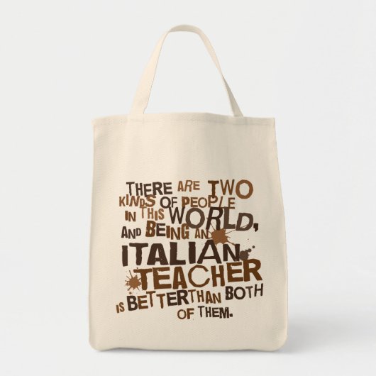 Tote Bag Cadeau italien de professeur (Devant)