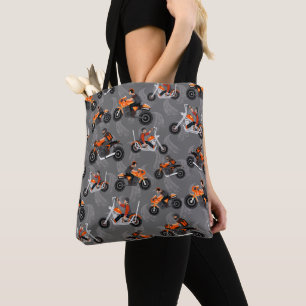 Tote Bag Cadeau Motard Moto Tout-Terrain Motif Biker