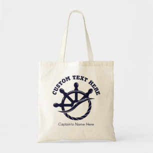 Tote Bag Cadeau nautique de bateau de capitaine personnalis