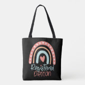 Tote Bag Cadeau nutritionniste diététique enregistré (Dos)