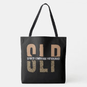 Tote Bag Cadeau orthophoniste impression guépard SLP (Devant)