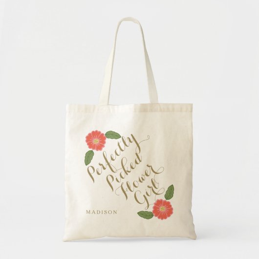 Tote Bag Cadeau parfaitement sélectionné de flowergirl de (Devant)