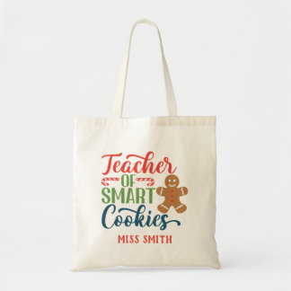 Tote Bag Cadeau personnalisé de l'enseignant de Noël