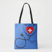 Tote Bag cadeau personnalisé d'infirmière (Devant)