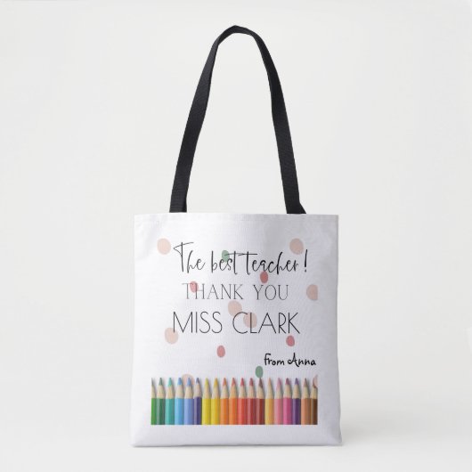 Tote Bag Cadeau personnalisé pour enseignants (Devant)