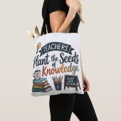 Tote Bag Cadeau pour enseignant, conception de sublimation, (De près)