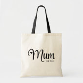 Tote Bag Cadeau pour maman avec un script simple établi par (Devant)