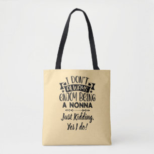 Tote Bag Cadeau pour Nonna ! Humour artistique pour grand-m