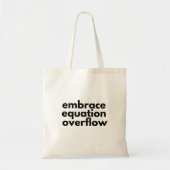 Tote Bag Cadeau pour professeur de mathématiques déborder d (Devant)
