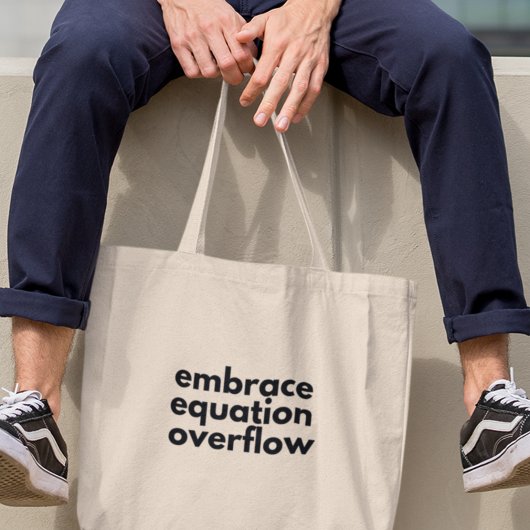 Tote Bag Cadeau pour professeur de mathématiques déborder d