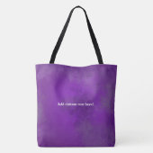 Tote Bag Cadeau pourpre d'art noir de sororité (Dos)