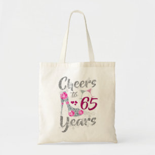 Tote Bag Cadeaux 65e Anniversaire À 65 Ans Vin Hig