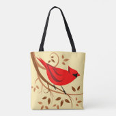 Tote Bag Cadeaux cardinaux rouges élégants (Dos)