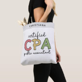 Tote Bag Cadeaux comptables publics certifiés CPA personnal (De près)