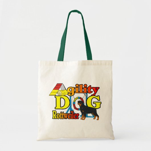 Tote Bag Cadeaux d'agilité de rottweiler (Devant)