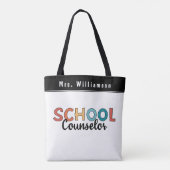 Tote Bag Cadeaux d'appréciation du conseiller scolaire pers (Dos)