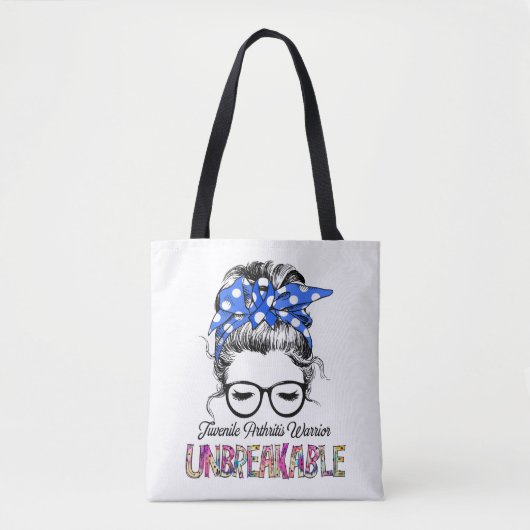 Tote Bag Cadeaux d'appui au ruban de sensibilisation à l'ar (Devant)