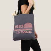 Tote Bag Cadeaux de 40e anniversaire vintages personnalisés (De près)