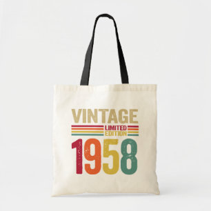Tote Bag Cadeaux de 64 ans Vintage 1958 64e cadeau d'annive