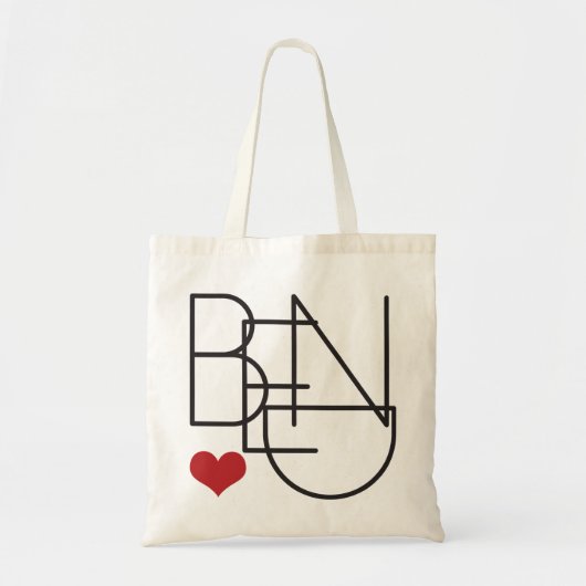 Tote Bag Cadeaux de Bachelorette de logo de coeur de (Devant)