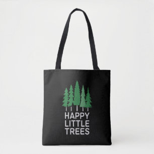 Tote Bag Cadeaux de camping arbres peu drôles heureux 