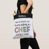 Tote Bag Cadeaux de chef sur mesure | Meilleur Chef Jamais (De près)