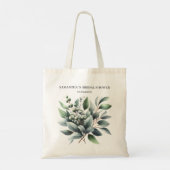 Tote Bag Cadeaux de douche de mariée Eucalyptus rustique (Dos)