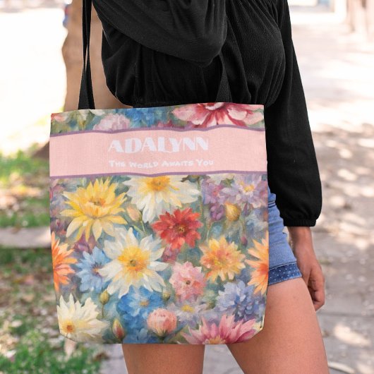 Tote Bag Cadeaux de graduation en aquarelle chic pour petit