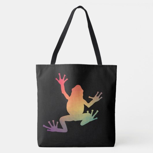 Tote Bag Cadeaux de grenouille colorés (Devant)