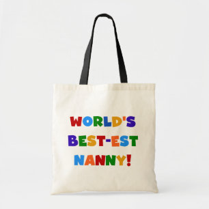 Tote Bag Cadeaux de la meilleure nounou brillante du monde