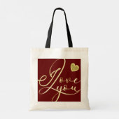 Tote Bag Cadeaux de la Saint-Valentin rouges (Dos)