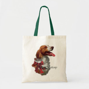 Tote Bag Cadeaux de Noël d'épagneul de Bretagne