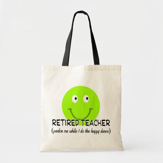 Tote Bag Cadeaux de professeur de danse heureuse retirée de (Devant)