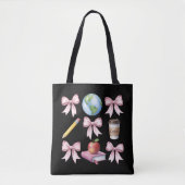 Tote Bag Cadeaux de reconnaissance de café pour enseignant (Devant)