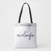 Tote Bag Cadeaux de sage-femme personnalisés (Devant)