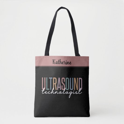 Tote Bag Cadeaux de technologue d'ultrasons personnalisés (Devant)