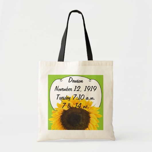 Tote Bag Cadeaux de tournesol (Devant)