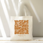 Tote Bag Cadeaux d'épouses talavera mexicaine personnalisée<br><div class="desc">Cadeaux d'épouses cadeaux Fête mexicaine talavera terracotta nom personnalisé sac fourre-tout,  brun et blanc talavera style fête de mariée faveurs sac fourre-tout monogrammed,  papel picado cadeaux fête de mariée sac fourre-tout personnalisé</div>