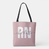 Tote Bag Cadeaux d'études d'infirmière autorisée (Dos)