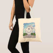 Tote Bag Cadeaux et accessoires Poméraniens blancs (Devant (produit))